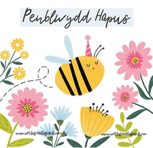  Penblwydd Hapus (bee)